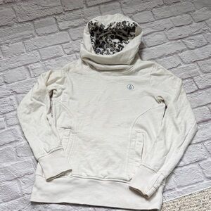 Volcom tower pullover with Animal Print Interior ski hoodie